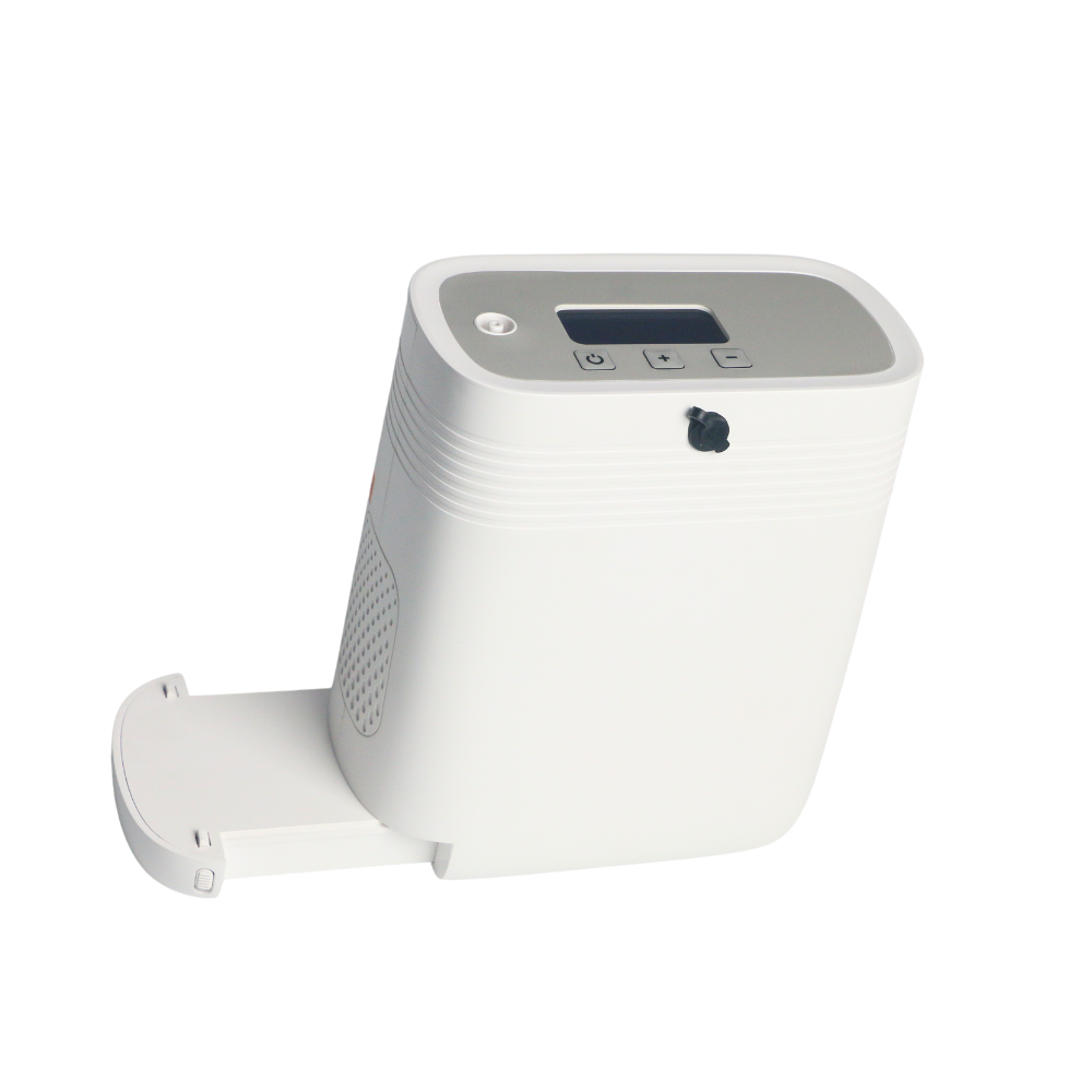 New 1-5L Continuous Flow Portable Battery Oxygen Concentrator With Low Noise For Outdoor Use 1001S