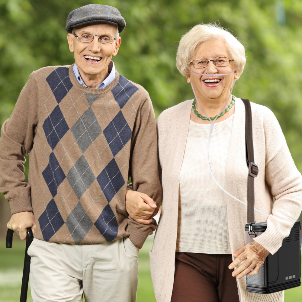 Small Portable 1-5L Continuous Flow Low Noise Oxygen Concentrator With 2.5 Hours Battery 24/7 Continuously Work 1001S