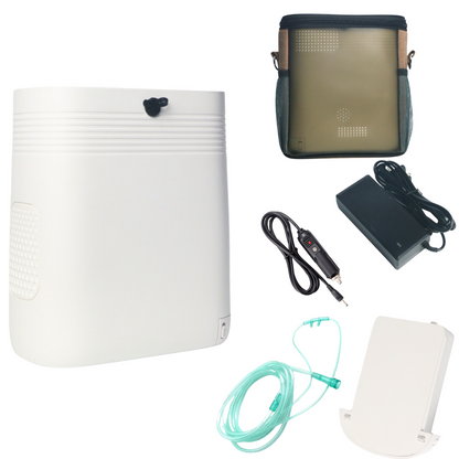 Outdoor Use 1-5L Adjustable Continuous Flow Small Portable 2.5 Hours Battery Oxygen Concentrator With 90% High Purity 1001S