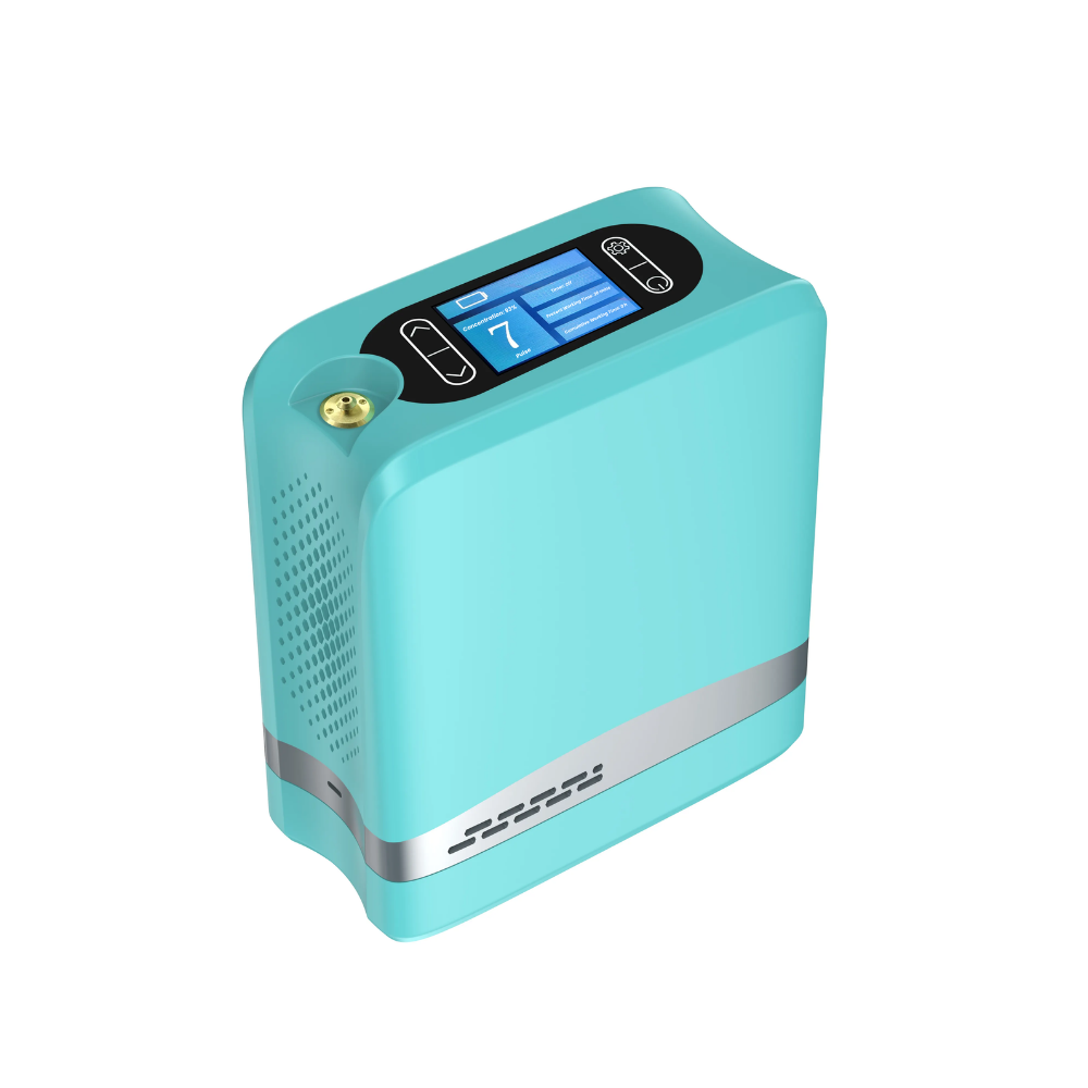 Small 1-7L Pulse Portable Battery Oxygen Concentrator for Travel with 5 Hours Battery Continuously Work All Night 1006S