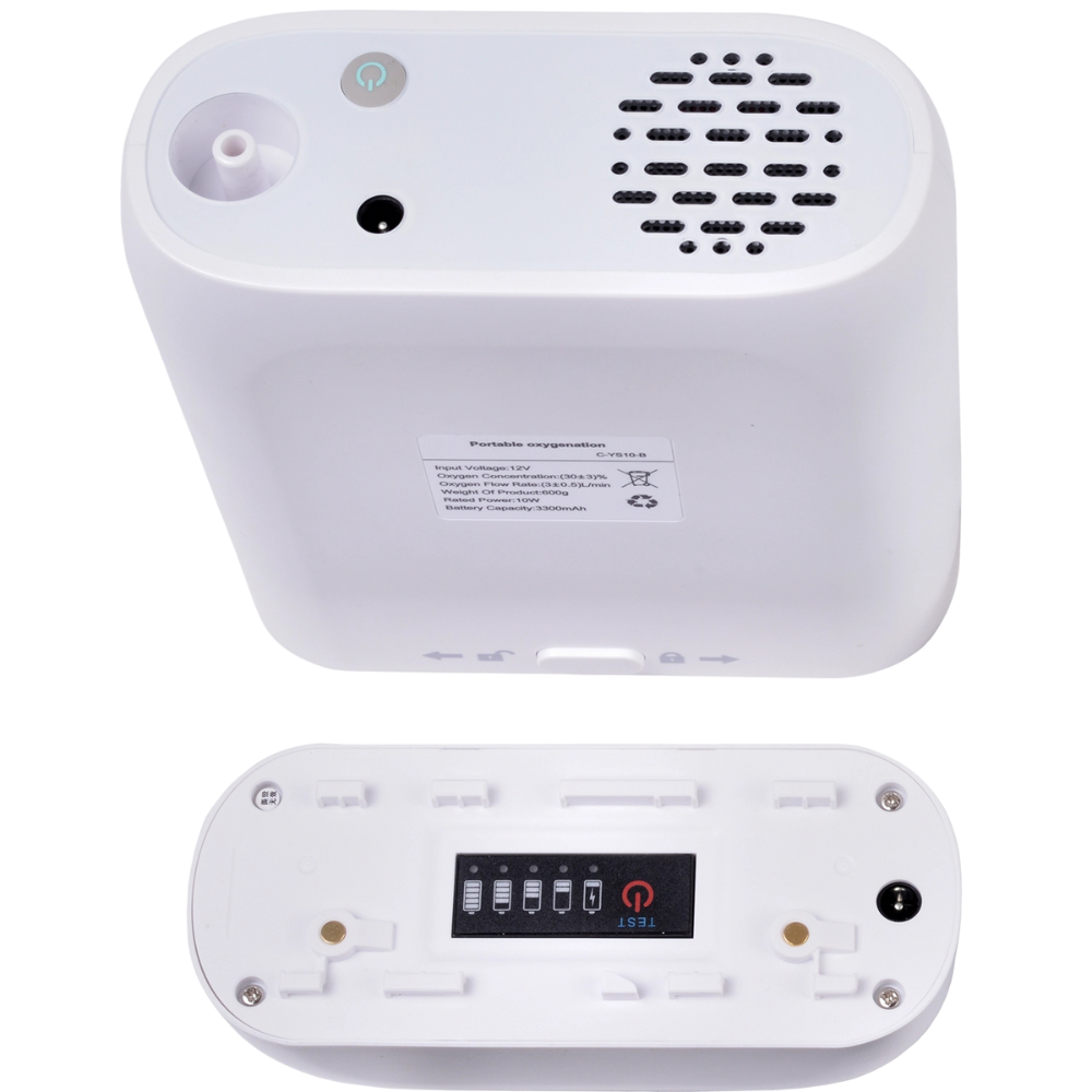 Newest Mini Portable 3 Liters Continuous Flow Oxygen Concentrator with 4 Hours Battery For Travel Use C-YS10-B