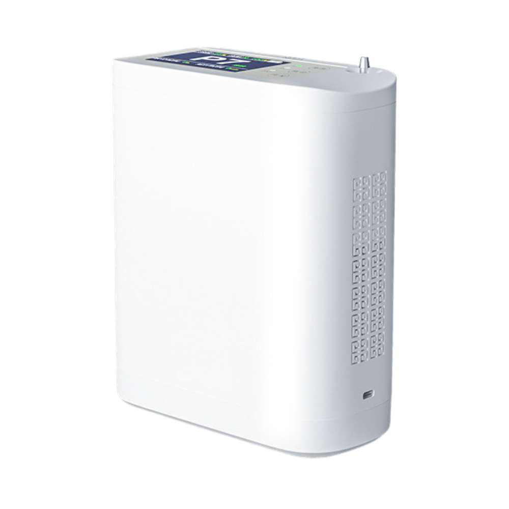 Small 8L Portable Battery Oxygen Concentrator Two Flow Modes Low Noise Work All Night Continuously POC-08