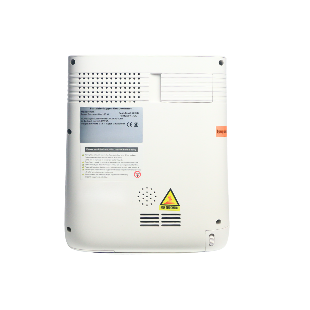 Portable 5L Continuous Flow 2.5 Hours Duration Battery Oxygen Concentrator With 90% Purity Sleeping Use All Night 1001S