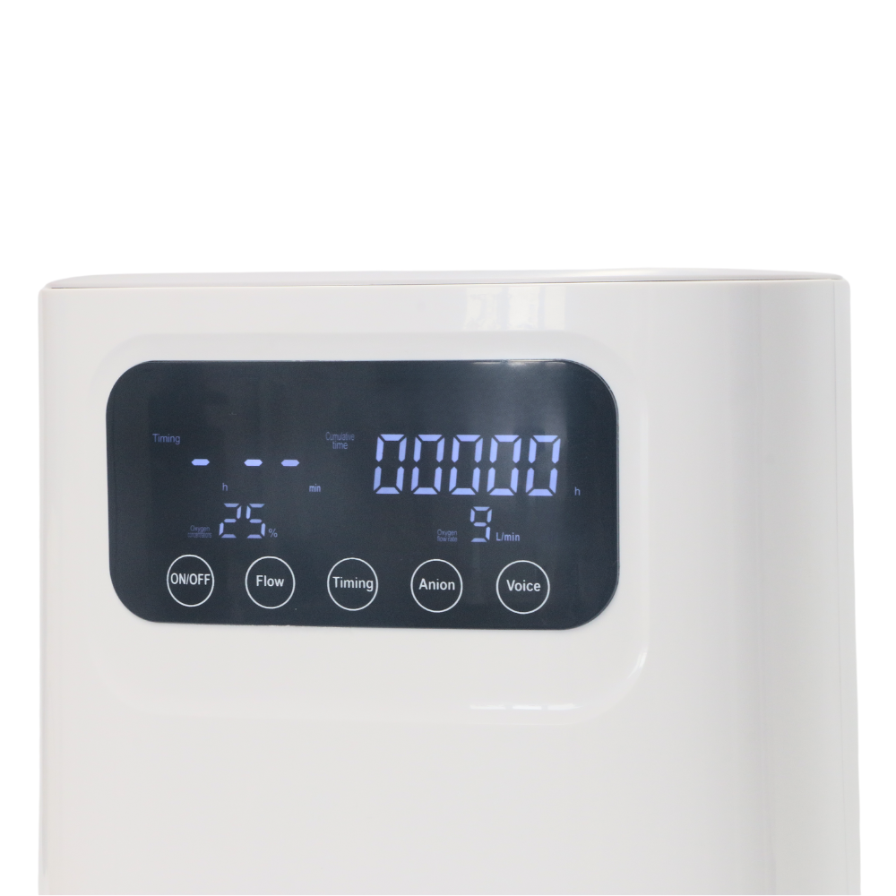 1-9L Adjustable 93% Purity Continuous Flow Oxygen Concentrator For Two People Use 24/7 Work HOC-04