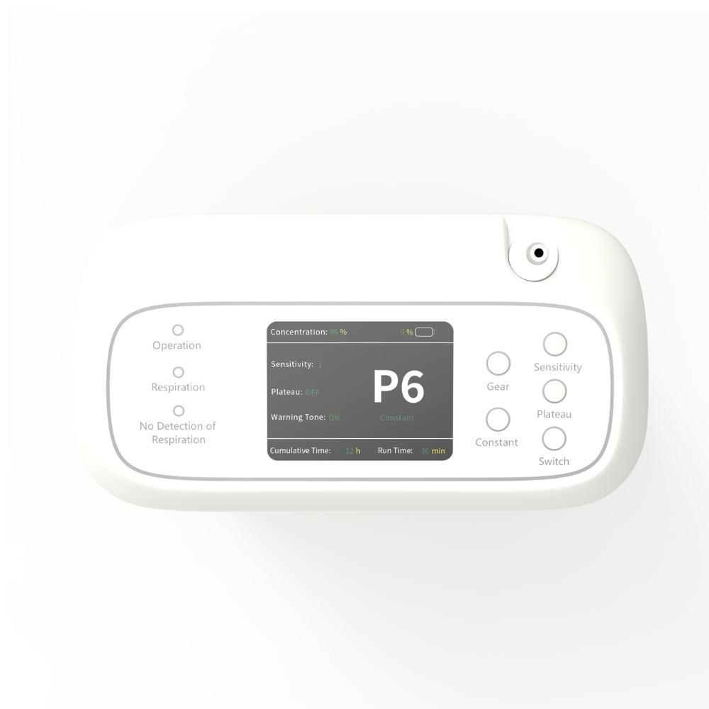 1-6L Adjustable Pulse&Continuous Flow Portable Oxygen Concentrator with Battery for Outdoor Use HCN-06