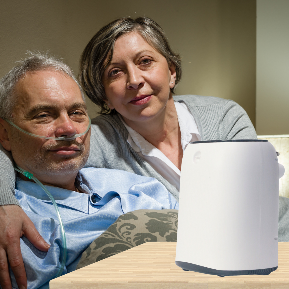 Sleeping Use Continuous Flow 1-9L Adjustble Oxygen Concentrator For Two People Use - HOC-05