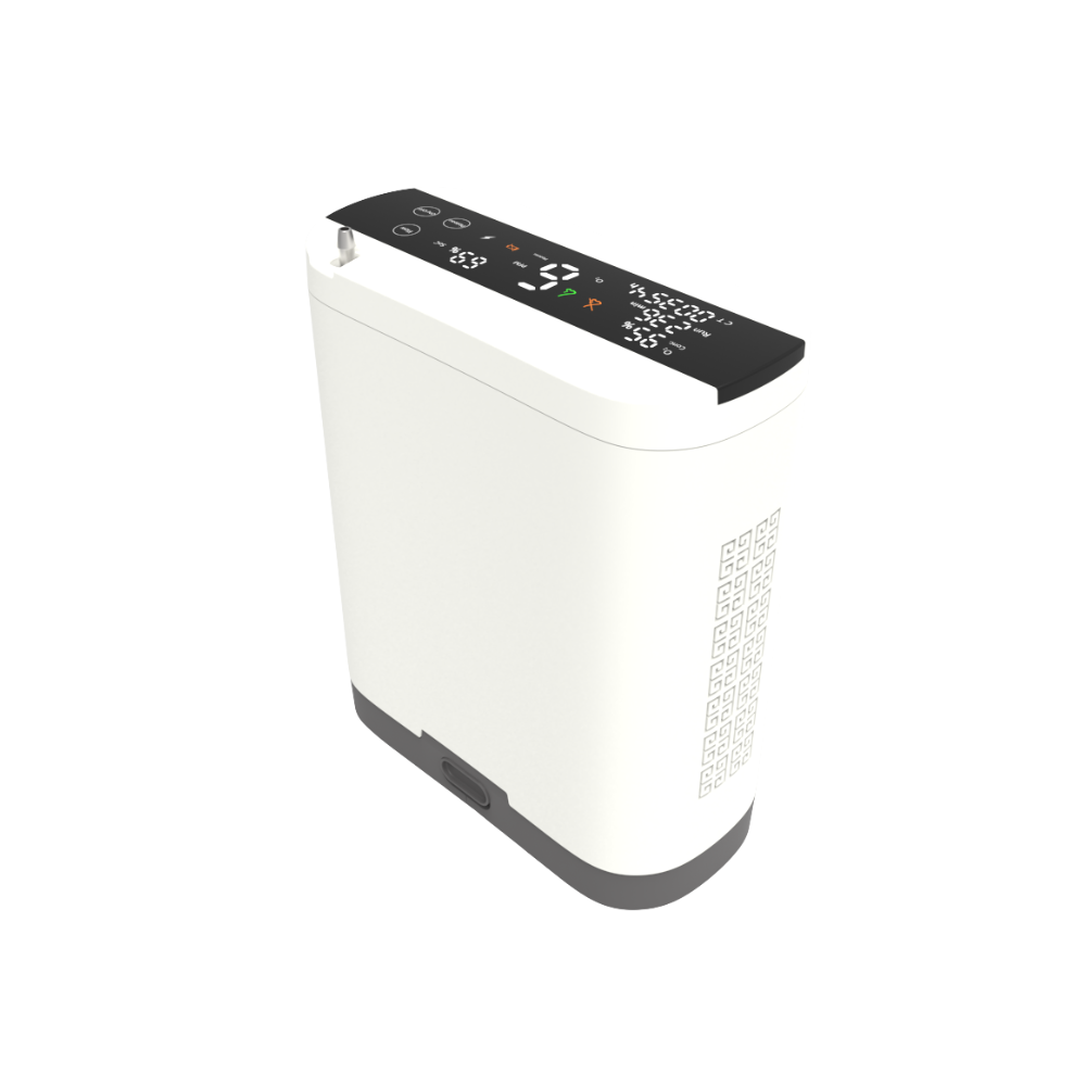 Mini Size 1-10L Adjustable Continuous&Pulse Flow Portable Oxygen Concentrator with Long-life Battery for Outdoor Use POC-10