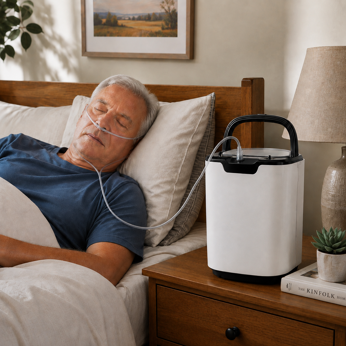Continuous Flow Home Use 1-9L Adjustable Oxygen Concentrator - HOC-02