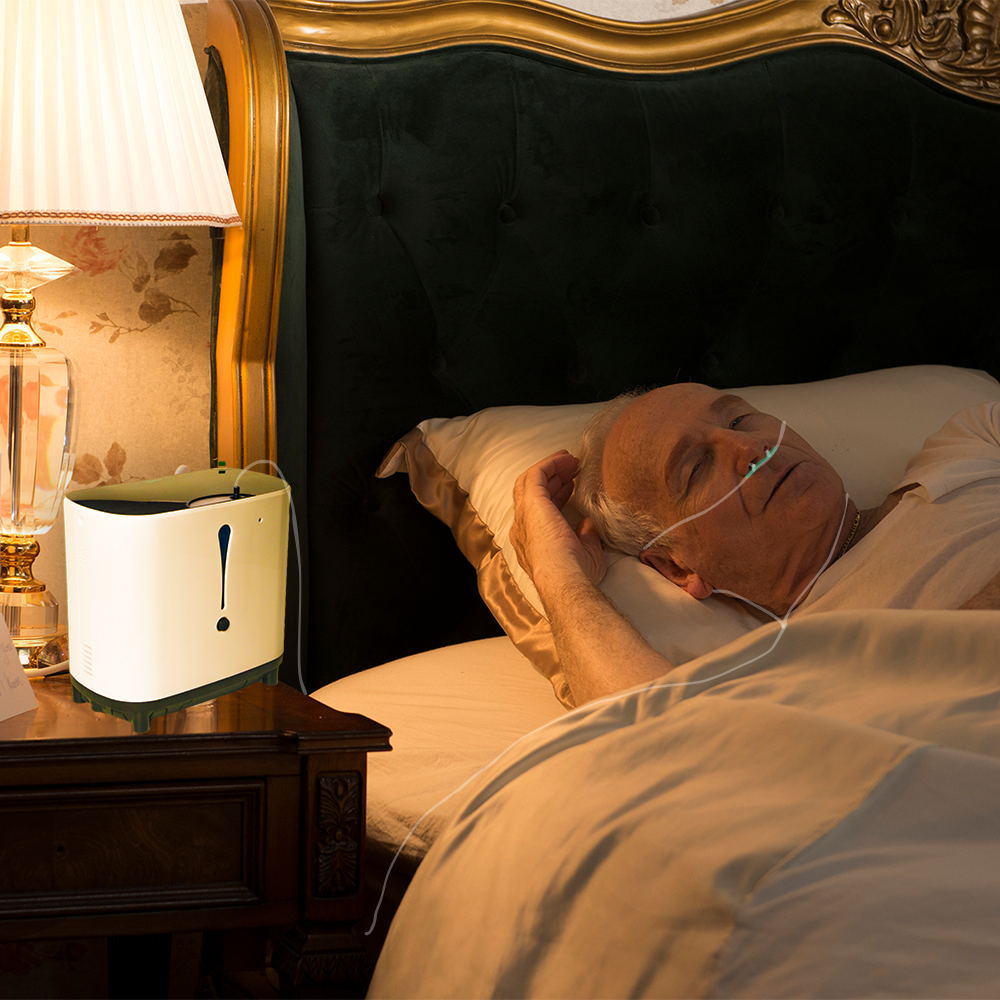 Remote Control Home Use Audio Broadcast 1-6L Adjustable Continuous Flow Oxygen Concentrator - BE04