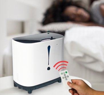 Remote Control Home Use Audio Broadcast 1-6L Adjustable Continuous Flow Oxygen Concentrator - BE04