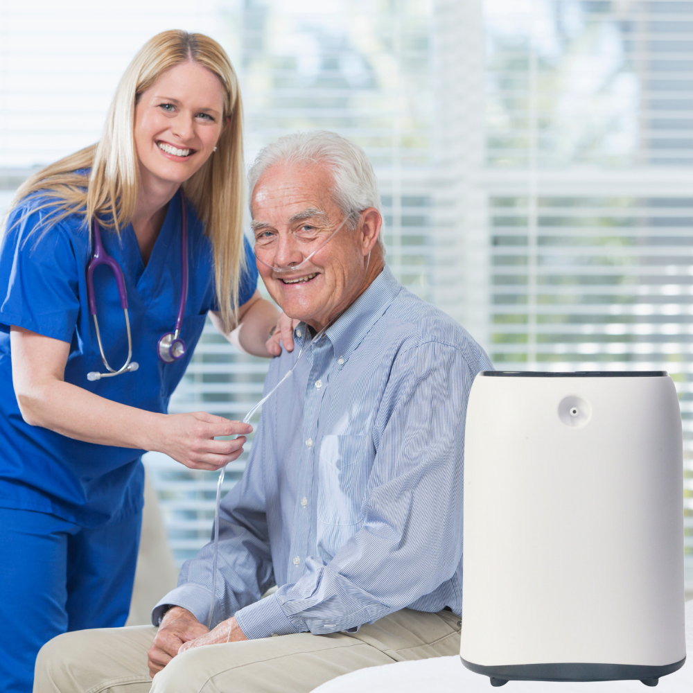Constant Flow O2 1-9 Liters 93% Oxygen Concentrator | 24 Hours Continuous Flow O2 ...