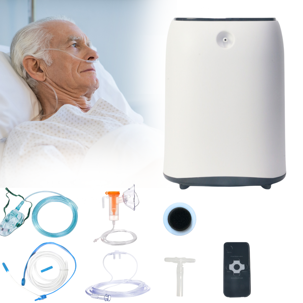 96 O2 9L Oxygen Concentrator Low Noise for Sleeping Use | Continuous Flow ...