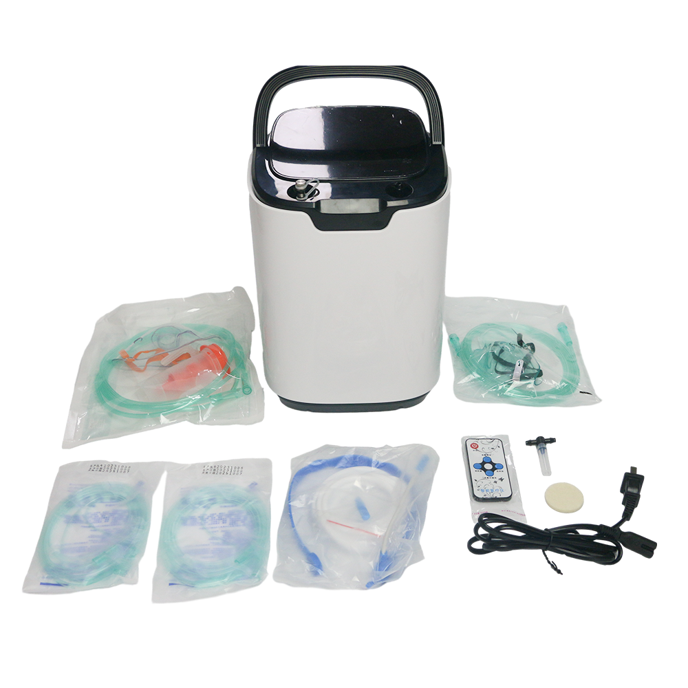 Small Handle 9L Continuous Flow Oxygen Concentrator For Home Use - HOC-02