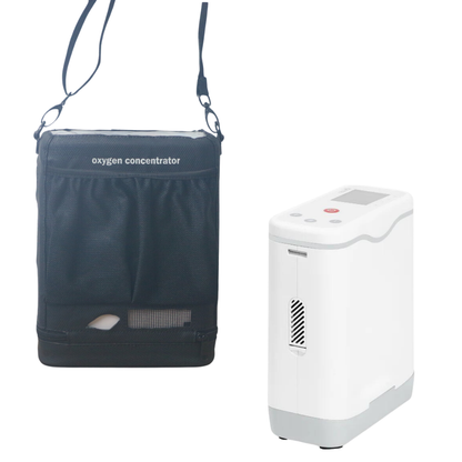 1-5L Adjustable Continuous Flow Portable Oxygen Concentrator With Bag For Travel Use HCN-5B