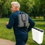 Portable 10L Continuous&Pulse Flow Travel Use Oxygen Concentrator Machine Work Continuously Low Noise With Long-life Battery POC-10