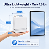1-7L Portable 5 Hours Battery Oxygen Concentrator Pulse&Continuous Flow with 90% High Purity for Outdoor Use - 1007S