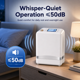 1-7L Portable 5 Hours Battery Oxygen Concentrator Pulse&Continuous Flow with 90% High Purity for Outdoor Use - 1007S