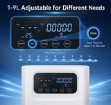 Home Use Continuous Flow 1-9L Oxygen Concentrator All Night Use With Low Noise HOC-04