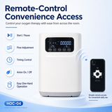 Home Use Continuous Flow 1-9L Oxygen Concentrator All Night Use With Low Noise HOC-04
