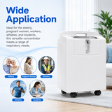 1-5L Adjustable Home Use Oxygen Concentrator with 93% High Purity Oxygen Output Quiet Operation and CPAP Use Capability for All Night Sleeping Use JAY-5KW