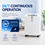 1-5L Adjustable Home Use Oxygen Concentrator with 93% High Purity Oxygen Output Quiet Operation and CPAP Use Capability for All Night Sleeping Use JAY-5KW