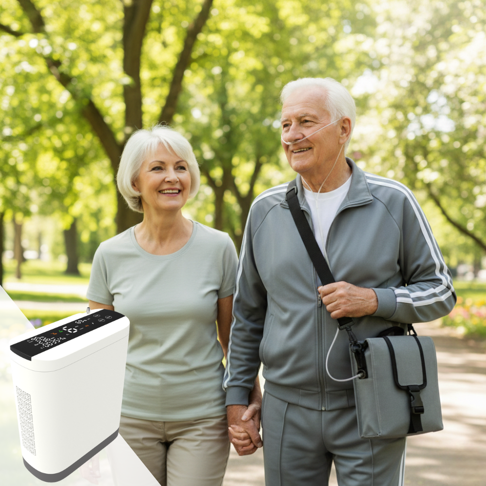 2026 New 10L Portable Oxygen Concentrator with 11 Hours Battery for Continuously Use POC-10