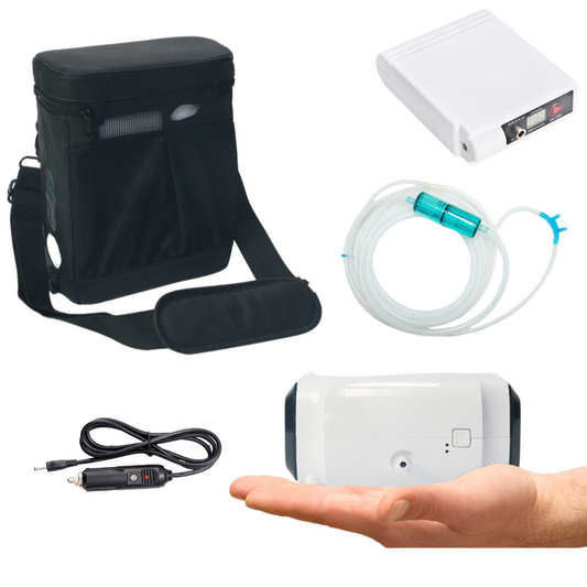 Mini Lightweight 3L/min Fixed Flow Portable Battery Oxygen Concentrator with Carrying Bag HC-30M