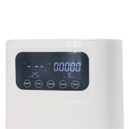 HACENOR Home Use Continuous Flow 1-9L Oxygen Concentrator All Night Use With Low Noise HOC-04