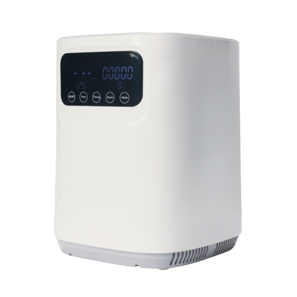 HACENOR Home Use Continuous Flow 1-9L Oxygen Concentrator All Night Use With Low Noise HOC-04