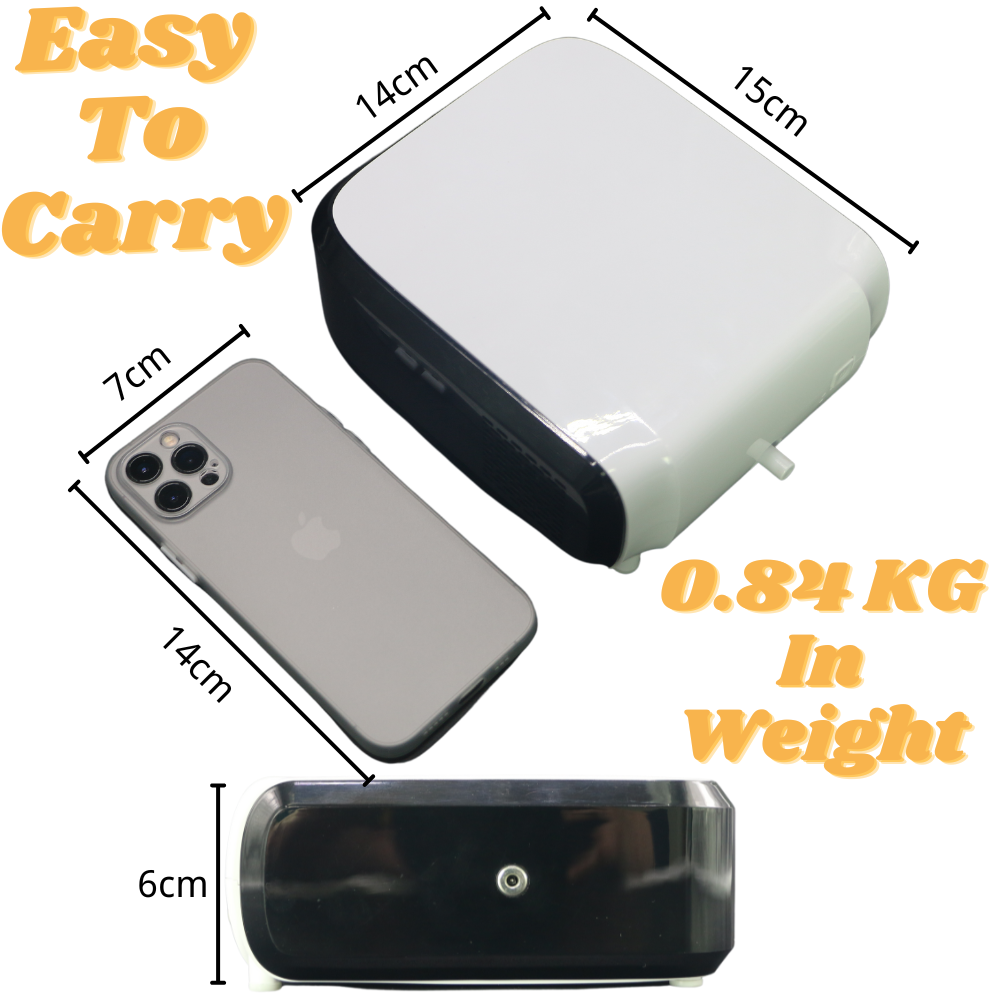 Mini Lightweight 3L/min Fixed Flow Portable Battery Oxygen Concentrator with Carrying Bag HC-30M